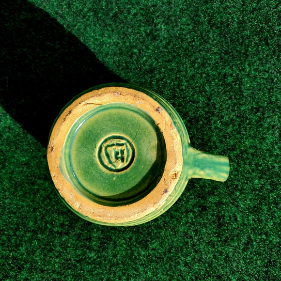 VTG McCoy Pottery Green Tankard Barrel Glaze Ceramic USA c.1930 20oz EUC - Picture 6 of 12